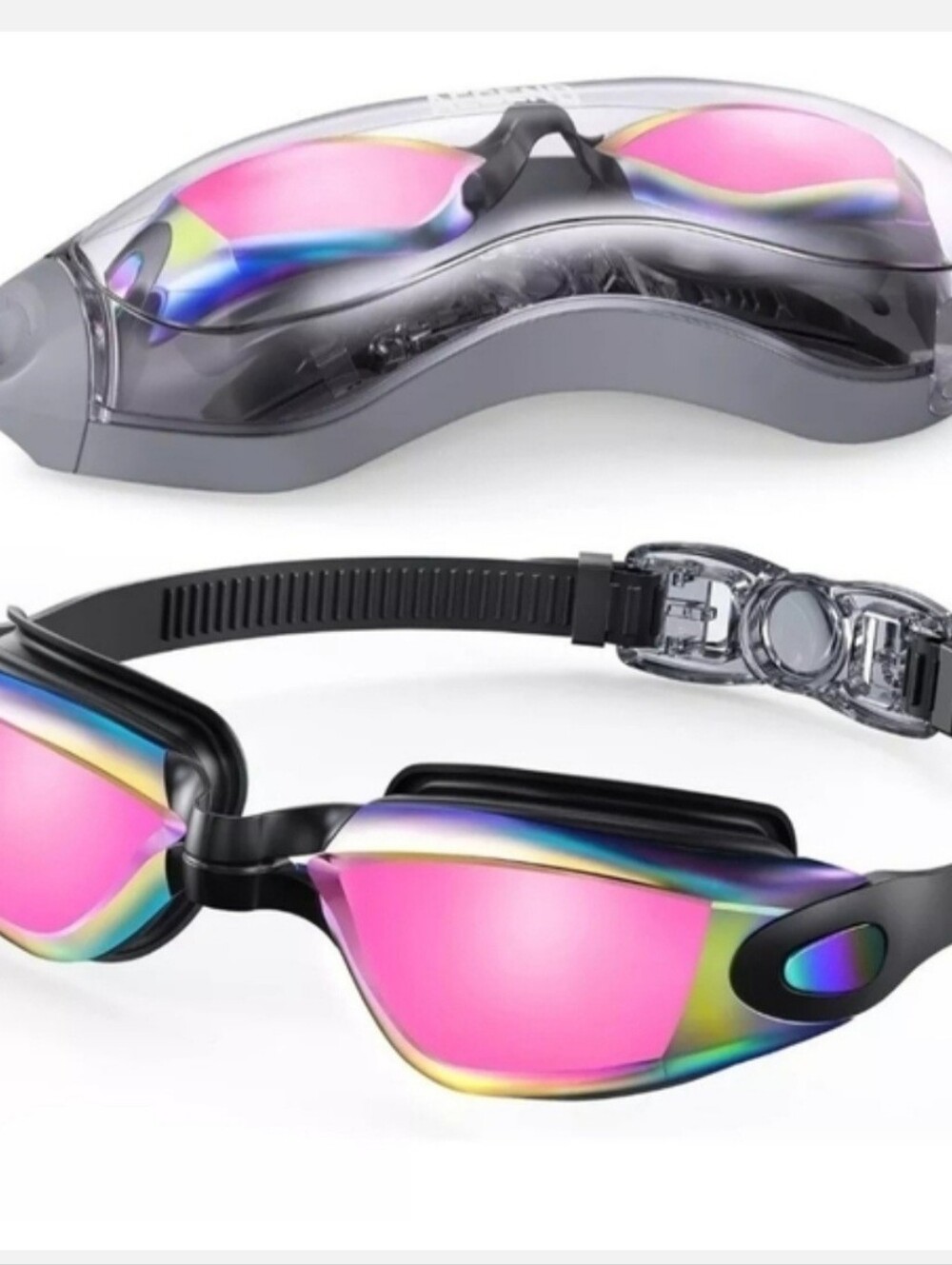 Aegend Swim Goggles Pool Diving Anti Fog UV Protection No Leak water sport NIB